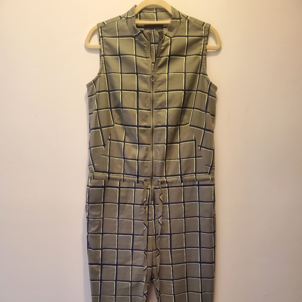 Wildfang Sleeveless Green Jumpsuit size S
